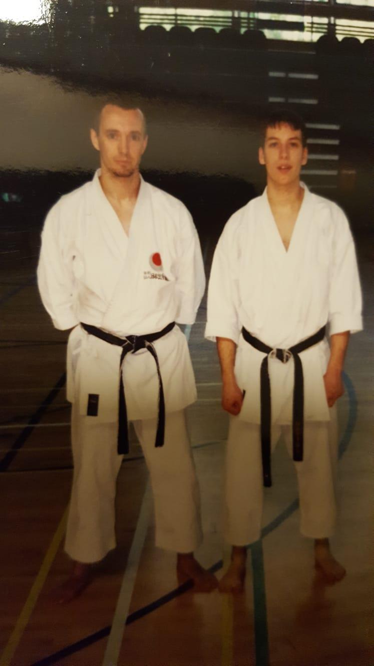 Mit David Herascu, Mein erster Dan Absolvent Crystal Palace 05/1997