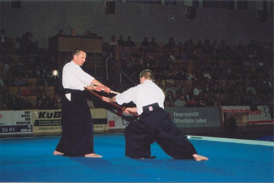 12/2001 BUDO-Demonstration in ausverkaufter Halle / SCB-Turngala im Sportforum