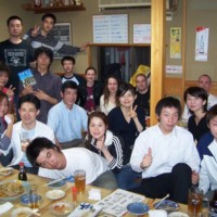 Abendessen nach dem Training mit Seto-Sensei