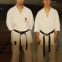 Mit David Herascu, Mein erster Dan Absolvent
Crystal Palace 05/1997